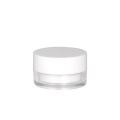 25g Luxury New Design Cosmetic Plastic Cream Container Acrylic White Double Wall Cosmetic Lip Balm Jar